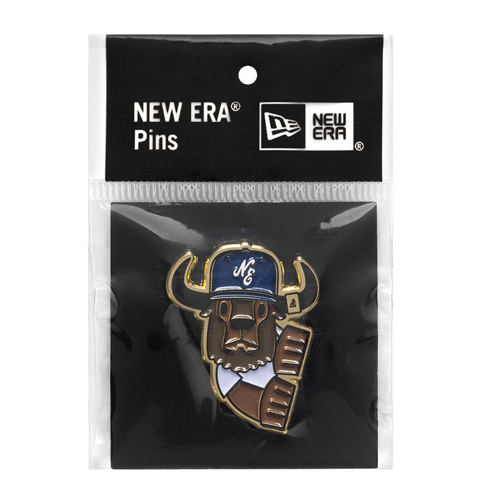 New Era เข็มติดหมวกรุ่น New Era 59FIFTY Day 2025 ffalo Black and Gold Pin
