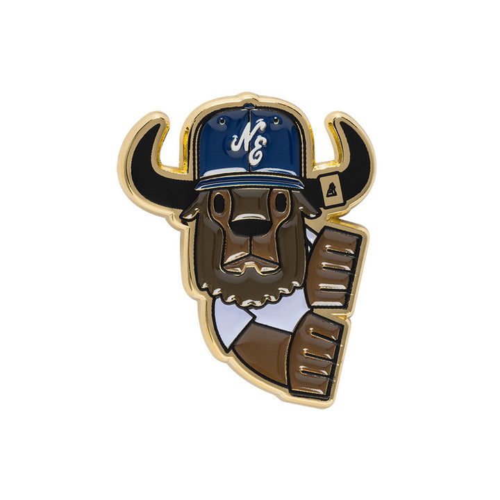 New Era เข็มติดหมวกรุ่น New Era 59FIFTY Day 2025 ffalo Black and Gold Pin