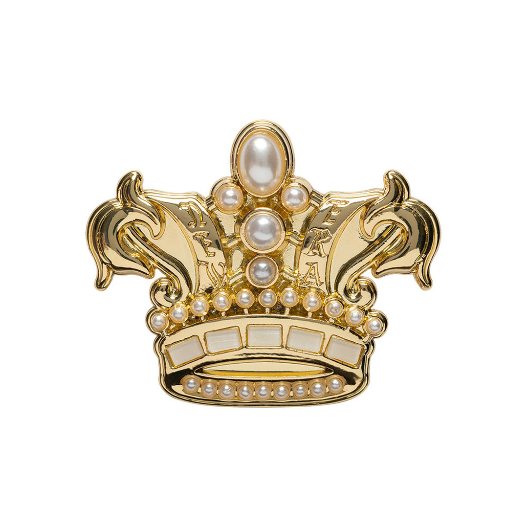 New Era เข็มติดหมวกรุ่น New Era 59FIFTY Day 2025 NE Crown Brooch Black and Gold Pin