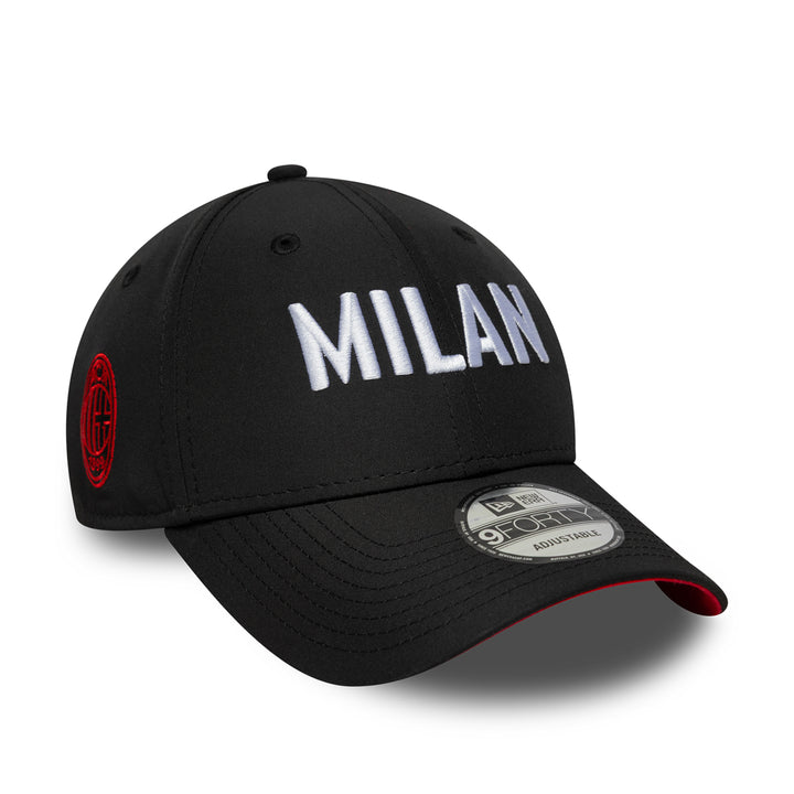 New Era หมวกรุ่น Ac Milan Exclusives Wordmark Black 9Forty Cap