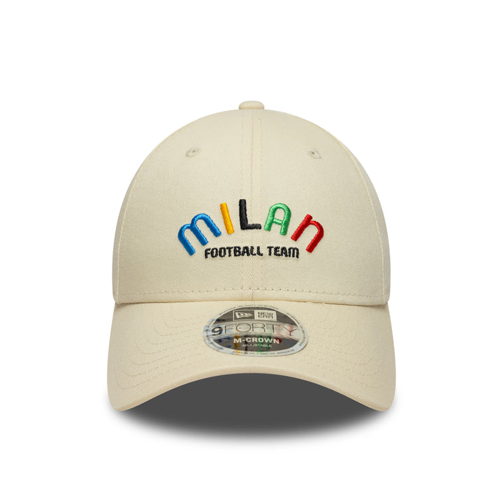 New Era หมวกรุ่น Ac Milan Exclusives Wordmark Light Cream 9Forty Cap
