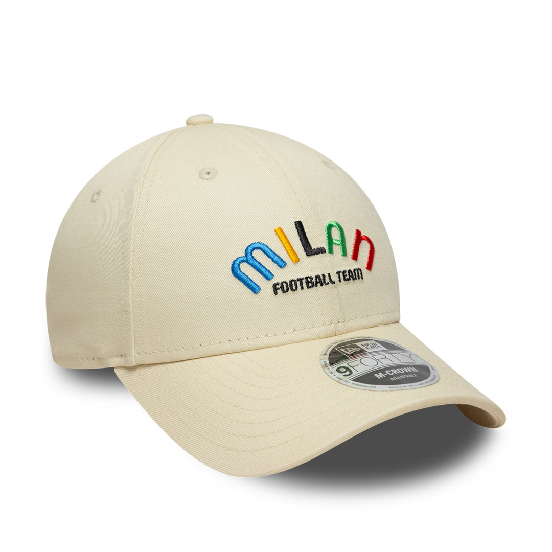 New Era หมวกรุ่น Ac Milan Exclusives Wordmark Light Cream 9Forty Cap