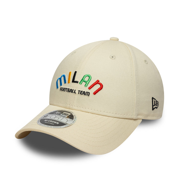 New Era หมวกรุ่น Ac Milan Exclusives Wordmark Light Cream 9Forty Cap