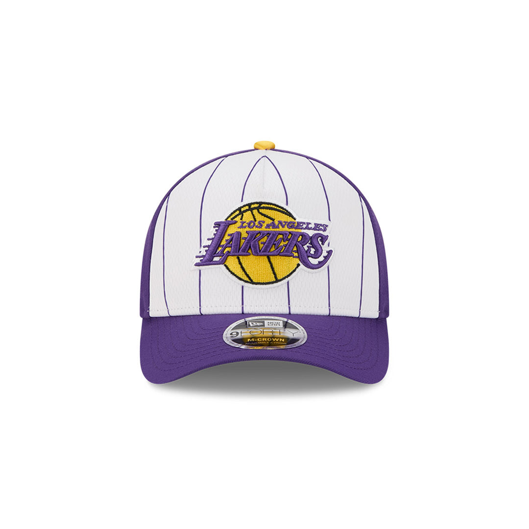 New Era หมวกรุ่น Los Angeles Lakers Nba Tip Off Fw25 Purple 9Forty M Crown A-Frame Cap