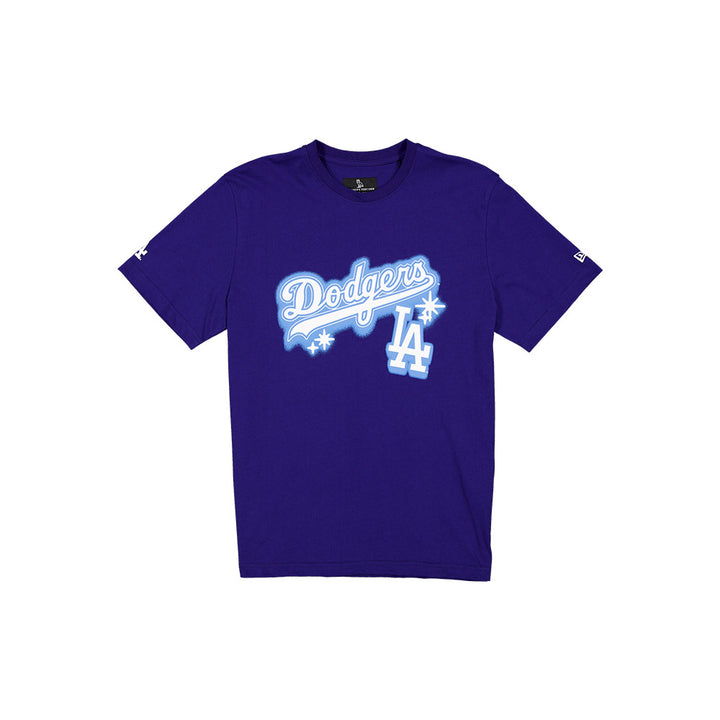 New Era เสื้อยืดแขนสั้นรุ่น Ovo X Mlb Los Angeles Dodgers Dark Royal Short Sleeve Tee