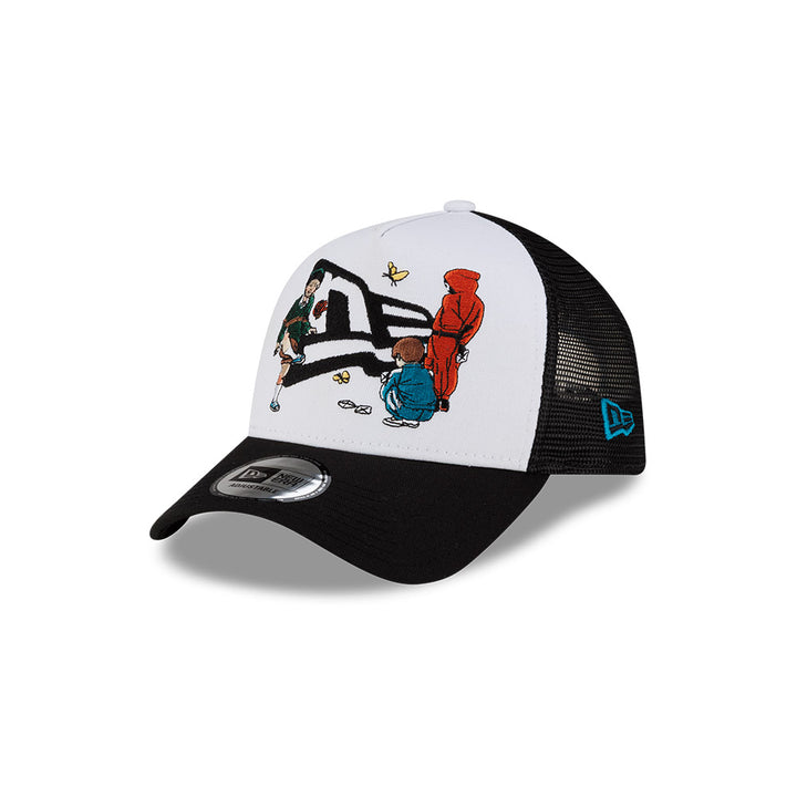 New Era หมวกรุ่น New Era X Netflix Squid Game Black And White 9Forty A-Frame Trucker Cap