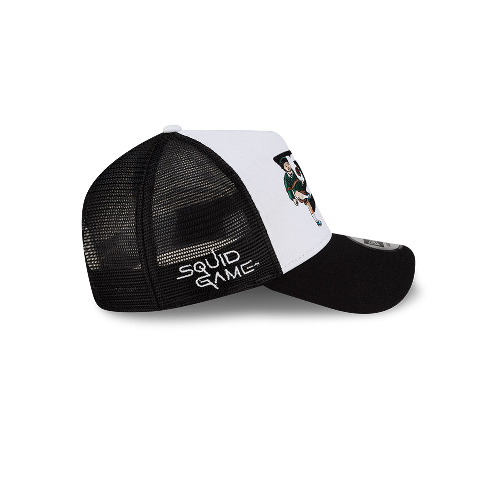 New Era หมวกรุ่น New Era X Netflix Squid Game Black And White 9Forty A-Frame Trucker Cap
