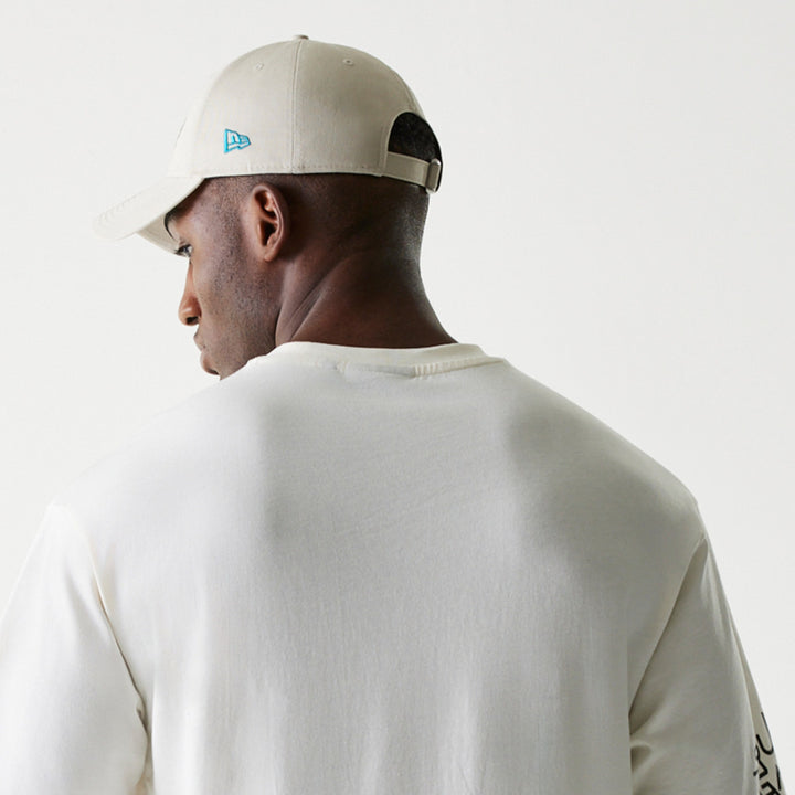 New Era เสื้อยืดแขนสั้นรุ่น New Era X Netflix Squid Game Off White Oversized Short Sleeve T-Shirt
