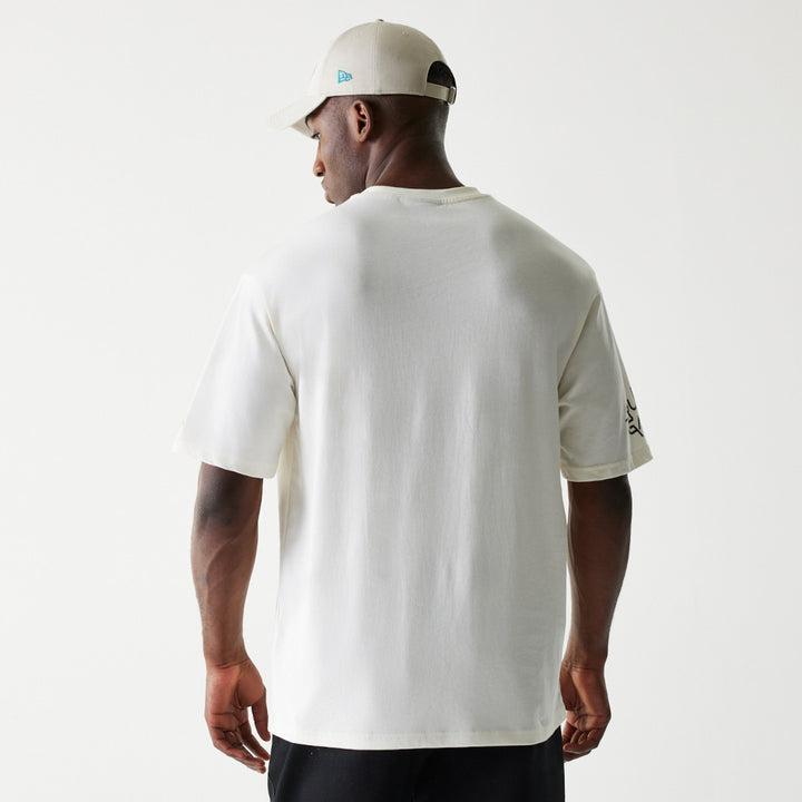 New Era เสื้อยืดแขนสั้นรุ่น New Era X Netflix Squid Game Off White Oversized Short Sleeve T-Shirt
