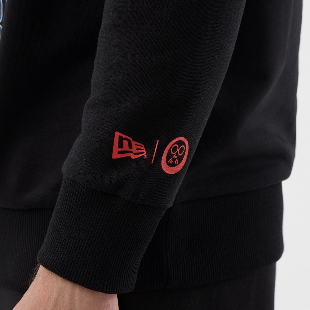 New Era เสื้อสเวตเชิ้ตรุ่น New Era X Sakamoto Days Black Crew Neck