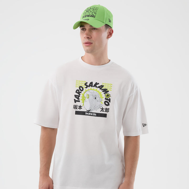 New Era เสื้อยืดแขนสั้นรุ่น New Era X Sakamoto Days White Oversized Short Sleeve Tee