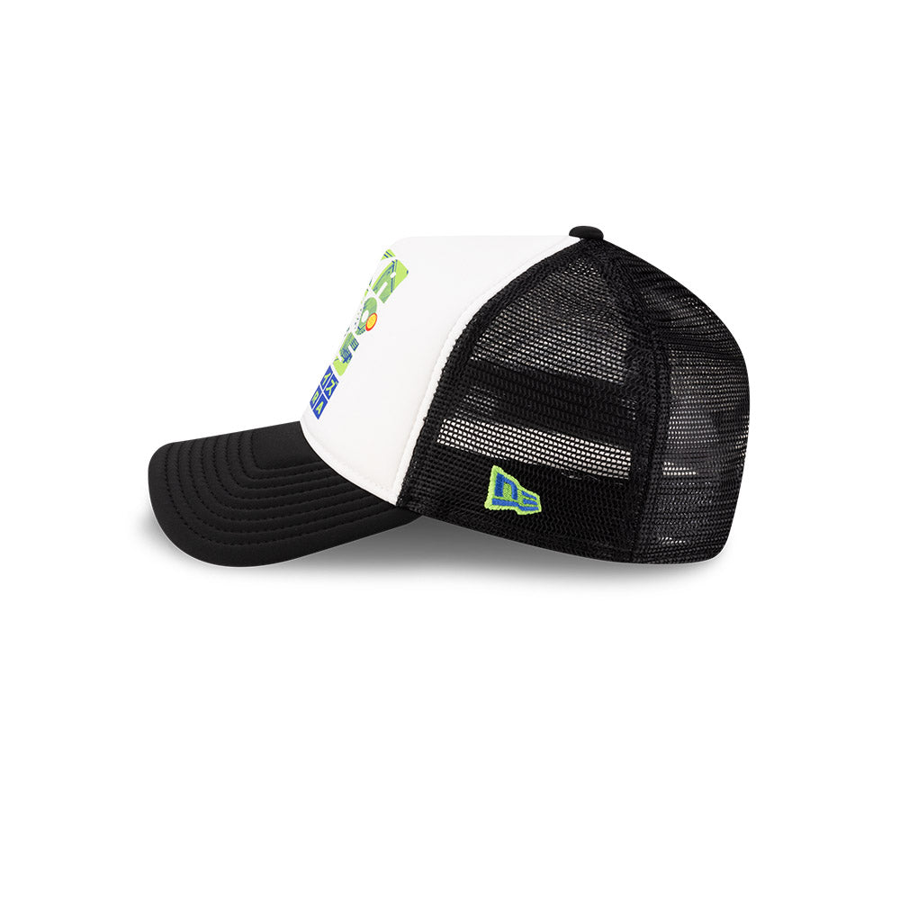New Era หมวกรุ่น New Era X Sakamoto Days White And Black 9Forty A-Frame Trucker Cap