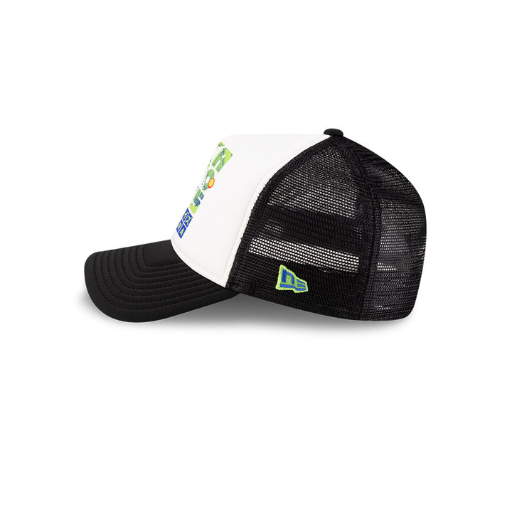 New Era หมวกรุ่น New Era X Sakamoto Days White And Black 9Forty A-Frame Trucker Cap
