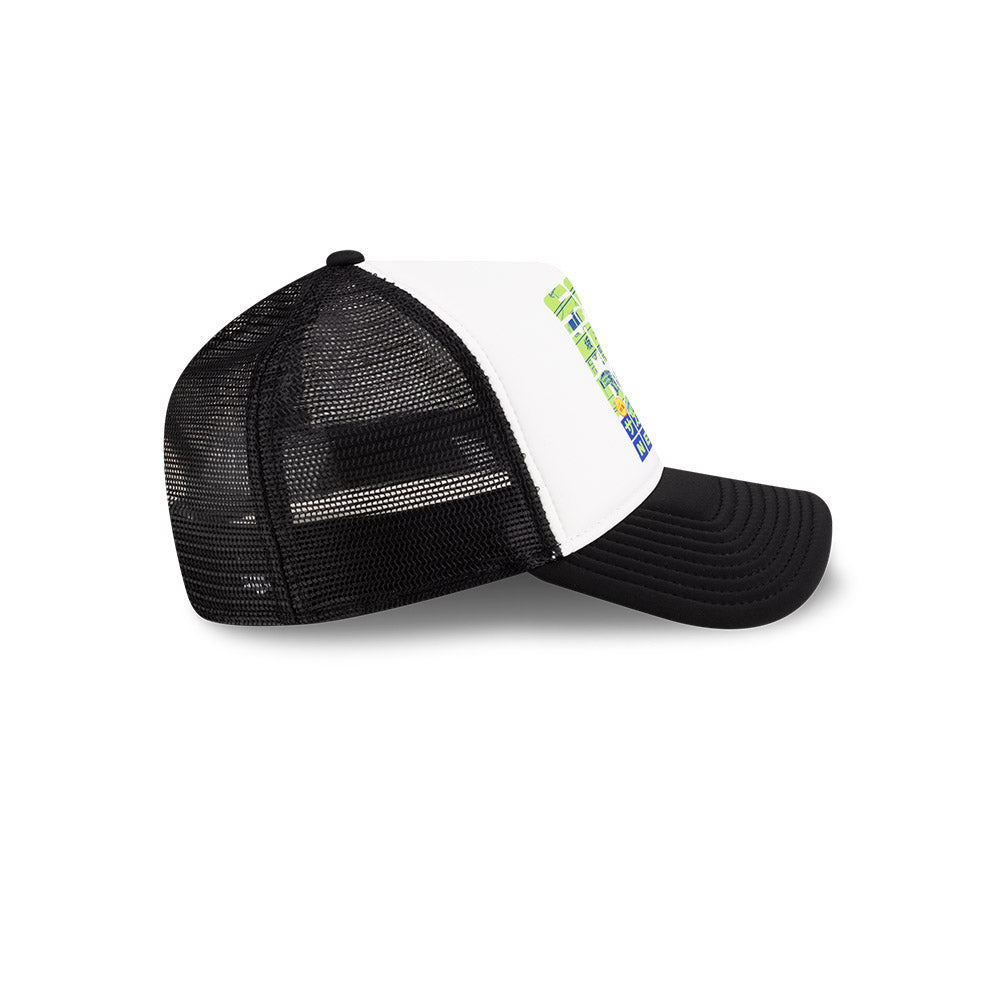 New Era หมวกรุ่น New Era X Sakamoto Days White And Black 9Forty A-Frame Trucker Cap
