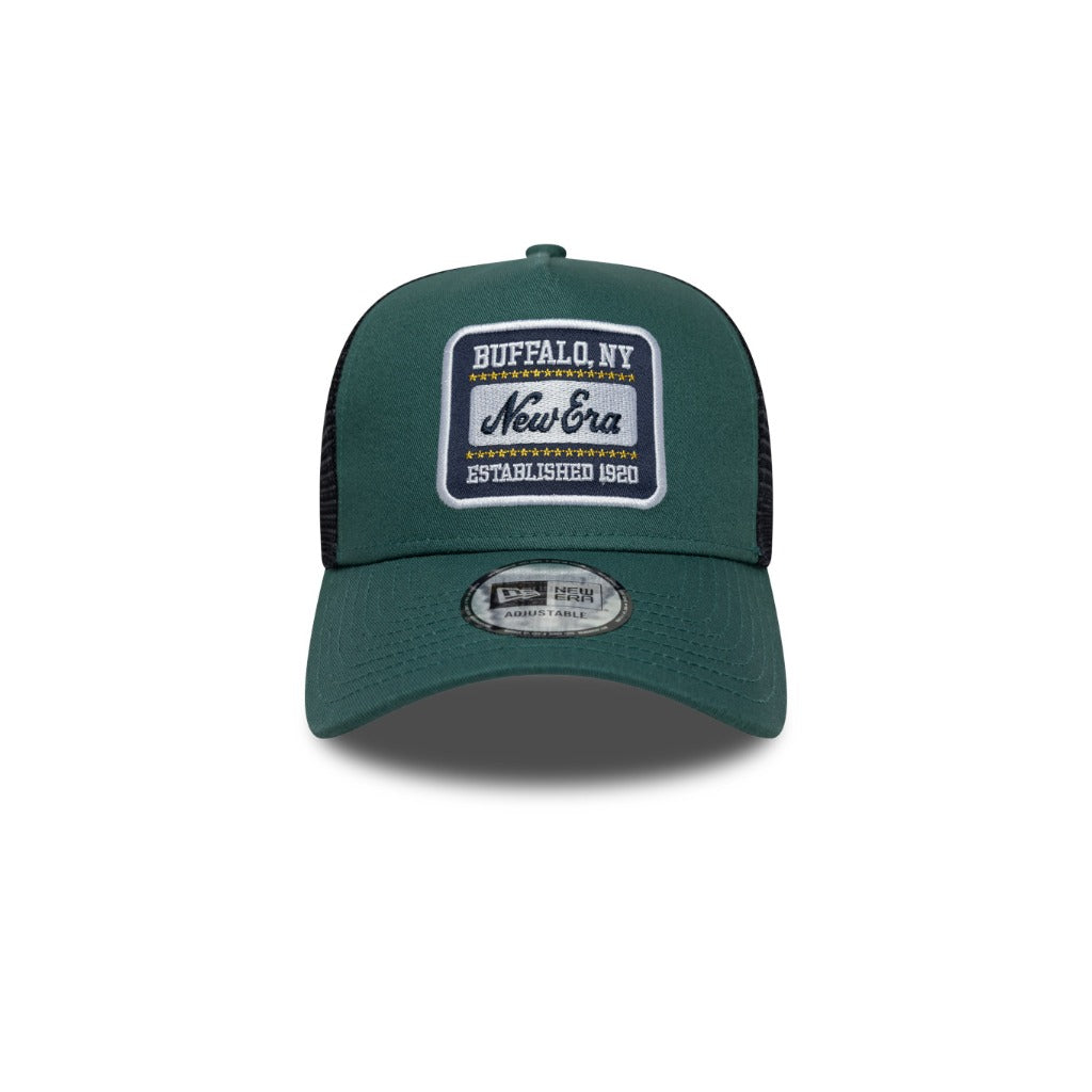 หมวกแก๊ป New Era รุ่น New Era Patch Trucker Pine Needle Green 9Forty E-Frame Trucker Cap