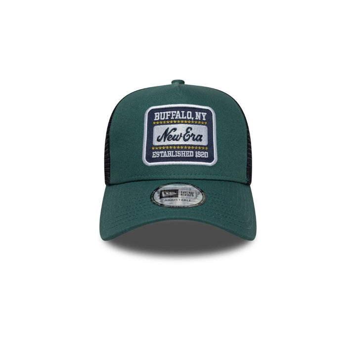 หมวกแก๊ป New Era รุ่น New Era Patch Trucker Pine Needle Green 9Forty E-Frame Trucker Cap