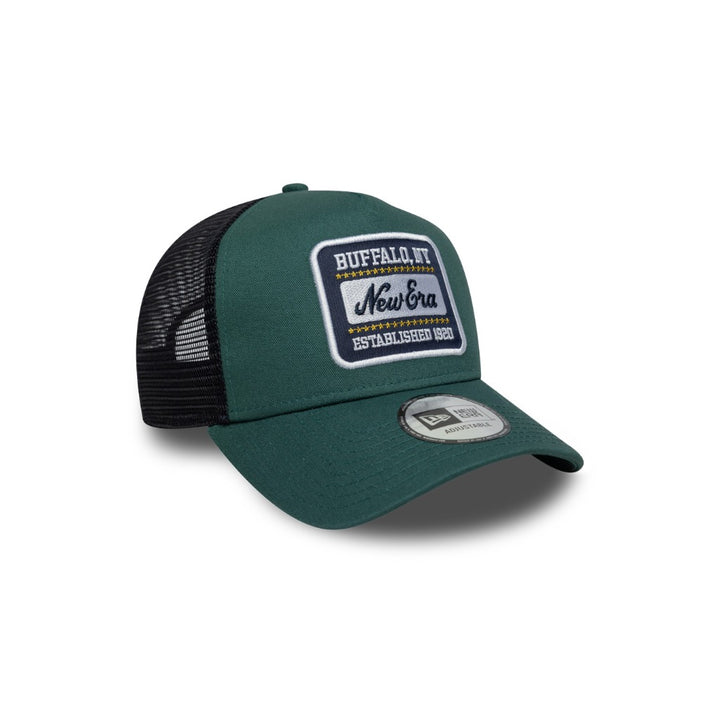 หมวกแก๊ป New Era รุ่น New Era Patch Trucker Pine Needle Green 9Forty E-Frame Trucker Cap