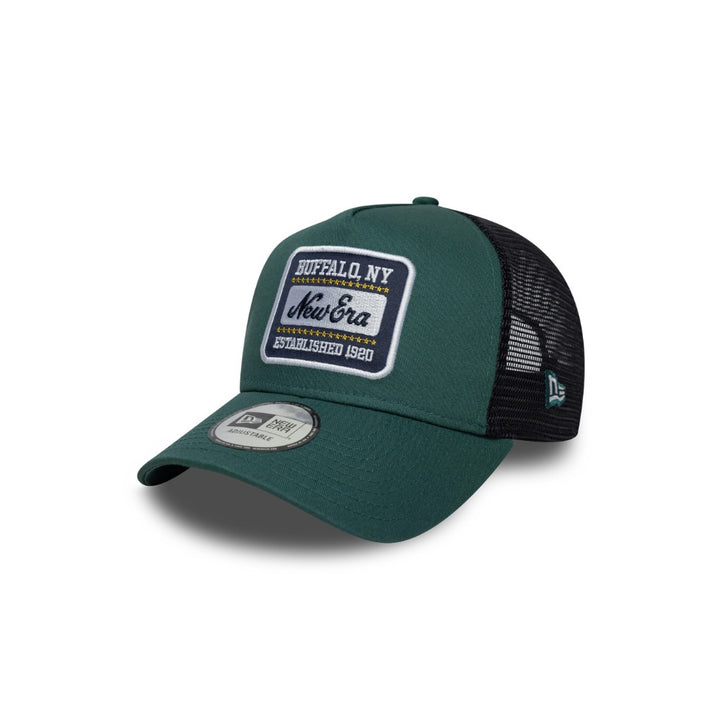 หมวกแก๊ป New Era รุ่น New Era Patch Trucker Pine Needle Green 9Forty E-Frame Trucker Cap