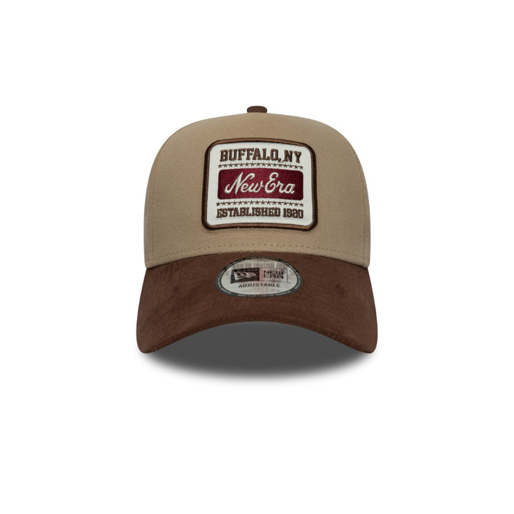 หมวกแก๊ป New Era รุ่น New Era Patch Suede 2-Tone Brown Visor Camel 9Forty E-Frame Cap