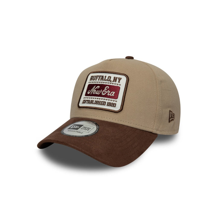 หมวกแก๊ป New Era รุ่น New Era Patch Suede 2-Tone Brown Visor Camel 9Forty E-Frame Cap