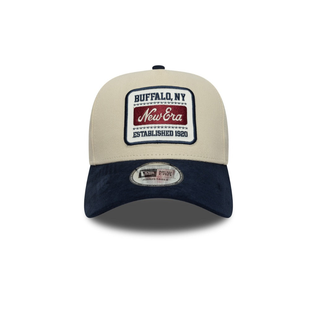 หมวกแก๊ป New Era รุ่น New Era Patch Suede 2-Tone Navy Visor Light Cream 9Forty E-Frame Cap