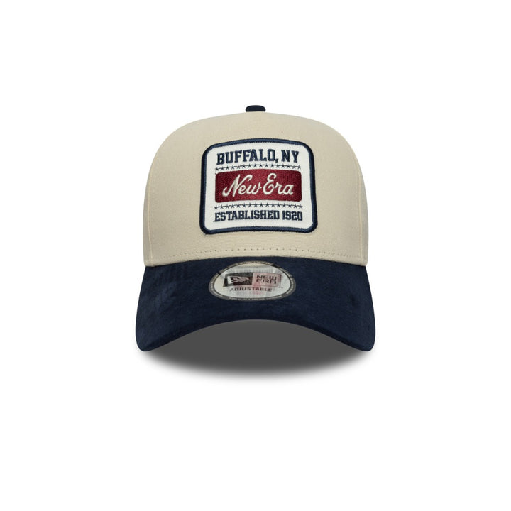 หมวกแก๊ป New Era รุ่น New Era Patch Suede 2-Tone Navy Visor Light Cream 9Forty E-Frame Cap