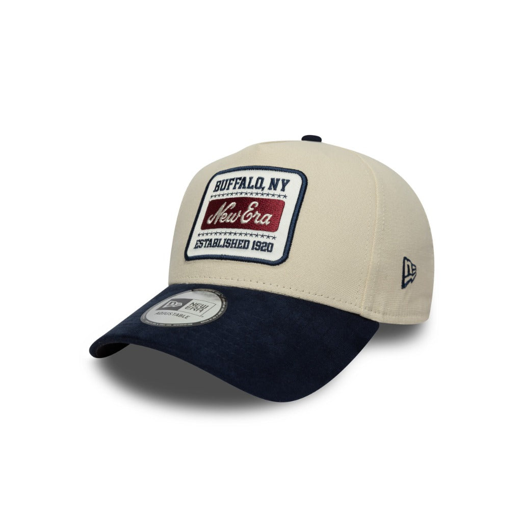 หมวกแก๊ป New Era รุ่น New Era Patch Suede 2-Tone Navy Visor Light Cream 9Forty E-Frame Cap