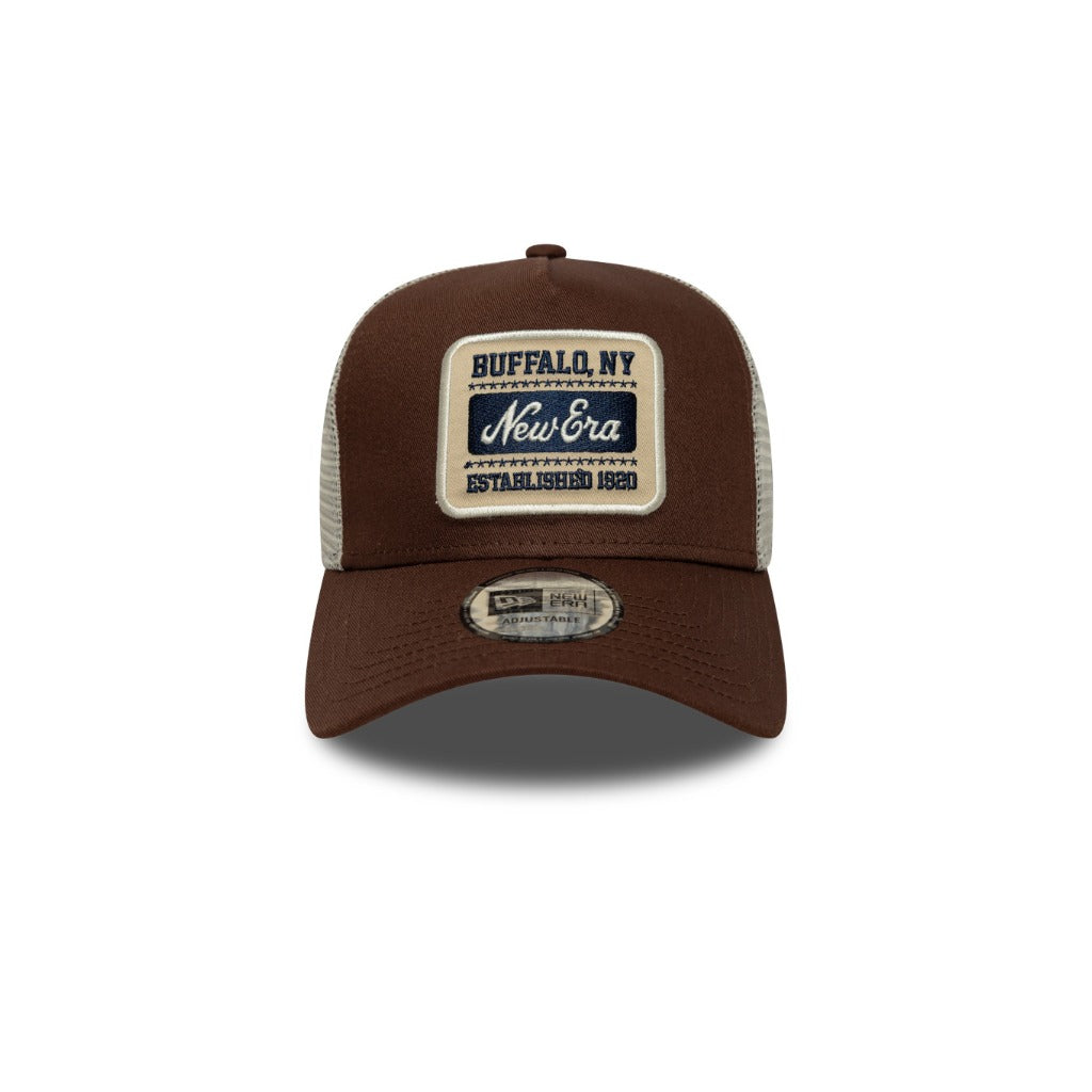 หมวกแก๊ป New Era รุ่น New Era Patch Trucker Chocolate Sauce 9Forty E-Frame Trucker Cap