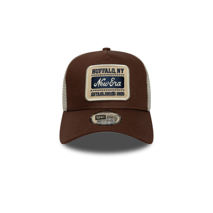 หมวกแก๊ป New Era รุ่น New Era Patch Trucker Chocolate Sauce 9Forty E-Frame Trucker Cap