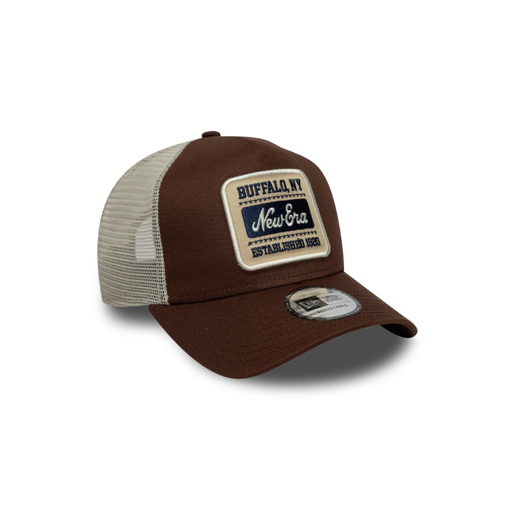 หมวกแก๊ป New Era รุ่น New Era Patch Trucker Chocolate Sauce 9Forty E-Frame Trucker Cap
