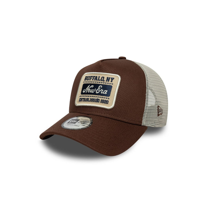 หมวกแก๊ป New Era รุ่น New Era Patch Trucker Chocolate Sauce 9Forty E-Frame Trucker Cap