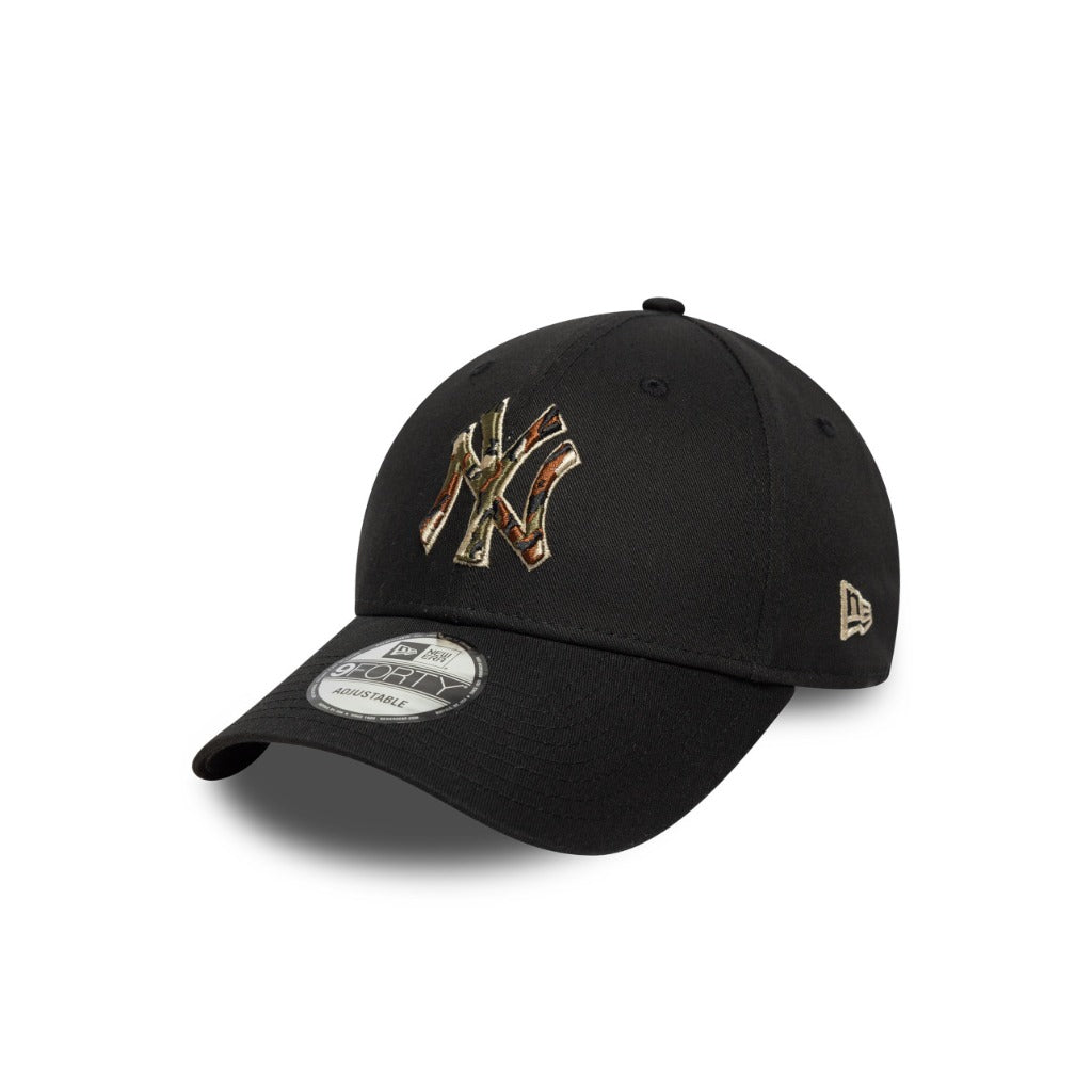 หมวกแก๊ป New Era รุ่น New York Yankees Outline Camo Black 9Forty Cap