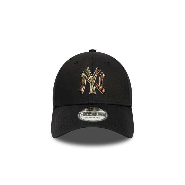 หมวกแก๊ป New Era รุ่น New York Yankees Outline Camo Black 9Forty Cap
