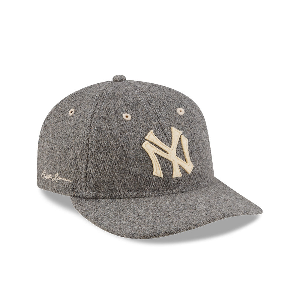New Era หมวกรุ่น RALPH LAUREN x MLB NEW YORK YANKEES CO HEATHER GREY 9FIFTY RETRO CROWN CAP