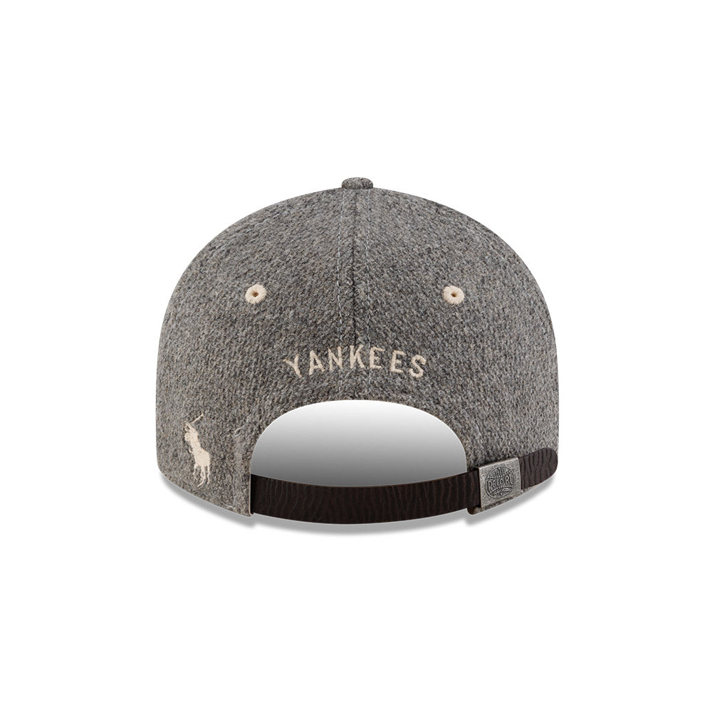 New Era หมวกรุ่น RALPH LAUREN x MLB NEW YORK YANKEES CO HEATHER GREY 9FIFTY RETRO CROWN CAP
