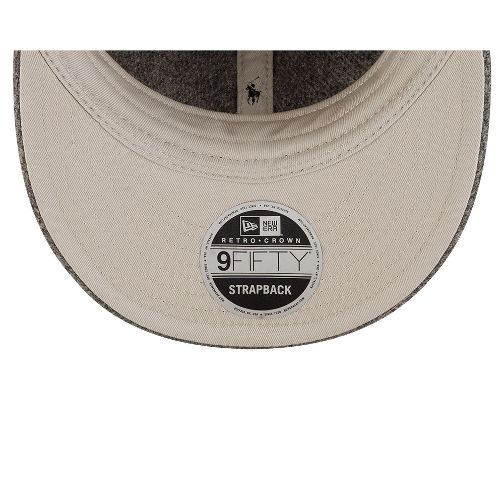 New Era หมวกรุ่น RALPH LAUREN x MLB NEW YORK YANKEES CO HEATHER GREY 9FIFTY RETRO CROWN CAP