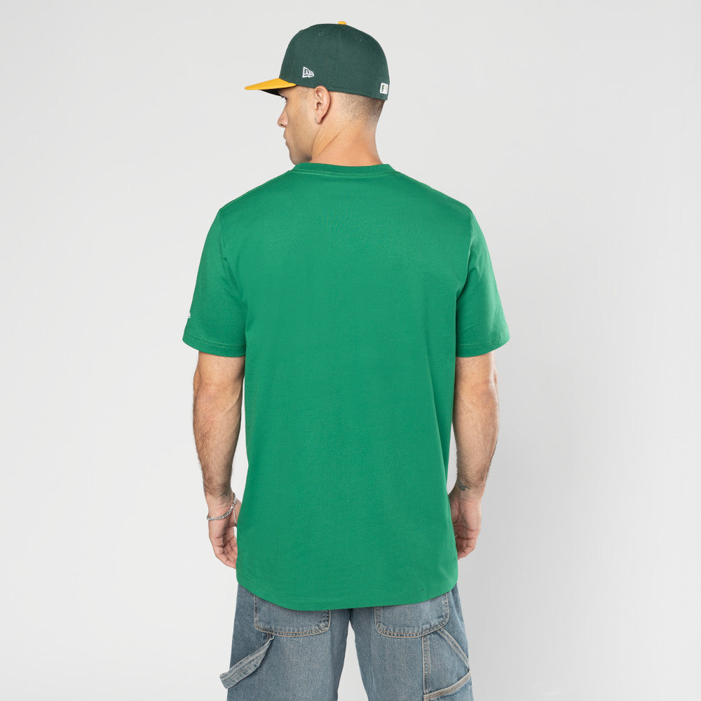 New Era เสื้อยืดแขนสั้นรุ่น Hyperfly X Mlb Oakland Athletics Green Short Sleeve Tee