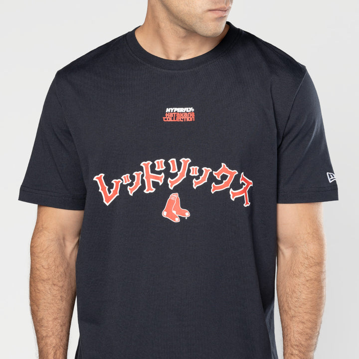 New Era เสื้อยืดแขนสั้นรุ่น Hyperfly X Mlb Boston Red Sox Navy Short Sleeve Tee