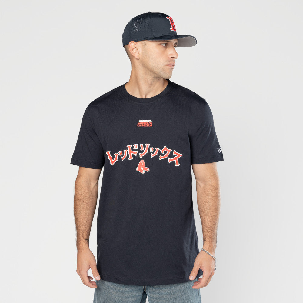 New Era เสื้อยืดแขนสั้นรุ่น Hyperfly X Mlb Boston Red Sox Navy Short Sleeve Tee