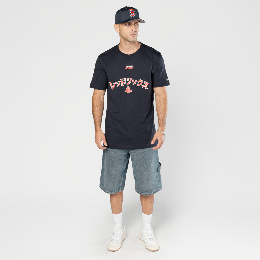 New Era เสื้อยืดแขนสั้นรุ่น Hyperfly X Mlb Boston Red Sox Navy Short Sleeve Tee