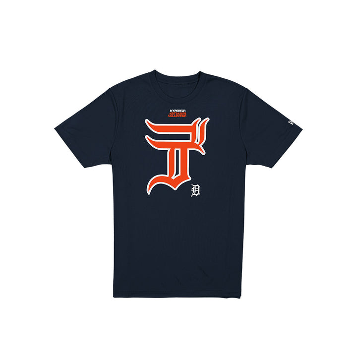 New Era เสื้อยืดแขนสั้นรุ่น Hyperfly X Mlb Detroit Tigers Navy Short Sleeve Tee