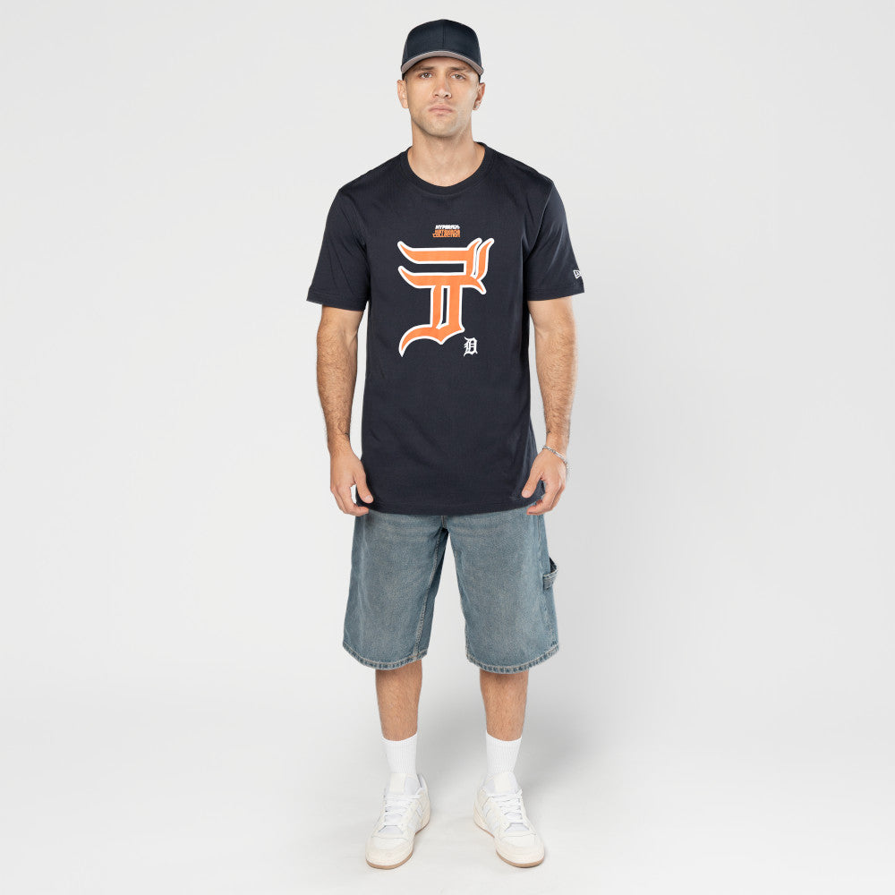 New Era เสื้อยืดแขนสั้นรุ่น Hyperfly X Mlb Detroit Tigers Navy Short Sleeve Tee