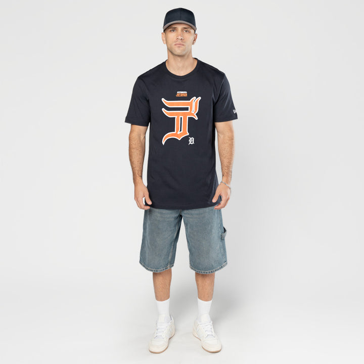 New Era เสื้อยืดแขนสั้นรุ่น Hyperfly X Mlb Detroit Tigers Navy Short Sleeve Tee