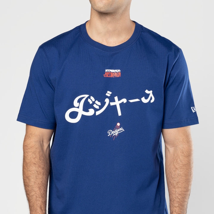 New Era เสื้อยืดแขนสั้นรุ่น Hyperfly X Mlb Los Angeles Dodgers Royal Short Sleeve Tee