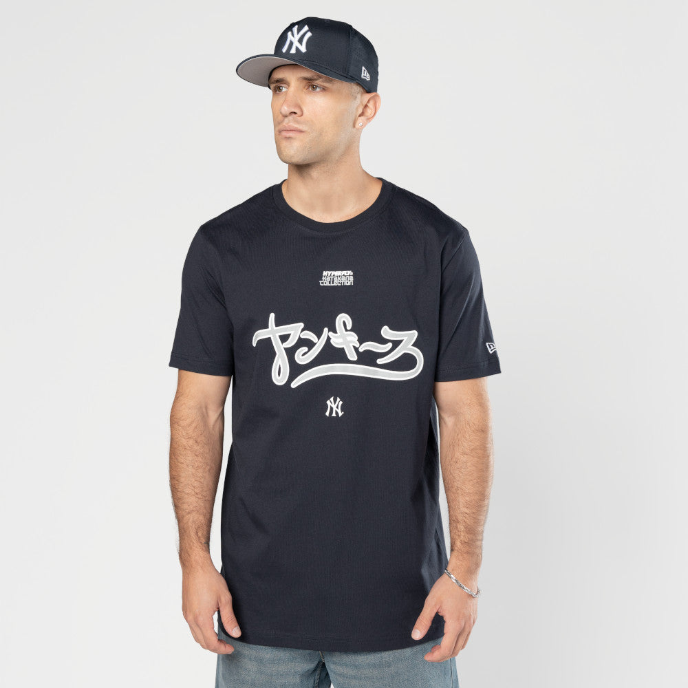 New Era เสื้อยืดแขนสั้นรุ่น Hyperfly X Mlb New York Yankees Navy Short Sleeve Tee