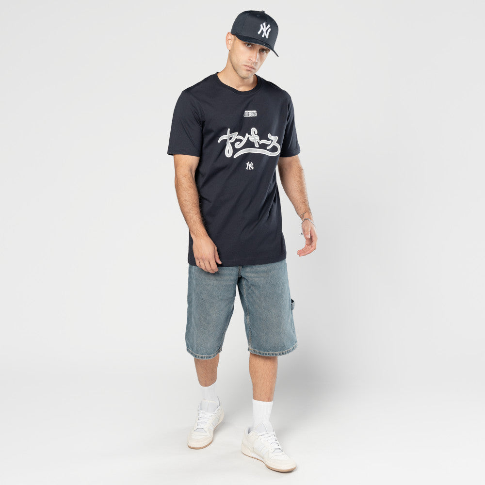 New Era เสื้อยืดแขนสั้นรุ่น Hyperfly X Mlb New York Yankees Navy Short Sleeve Tee