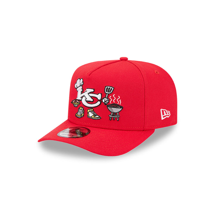 New Era หมวกรุ่น Kansas City Chiefs Nfl Cartoon Scarlet 9Fifty A-Frame Cap