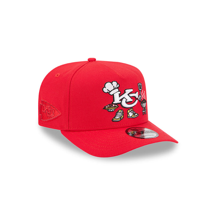 New Era หมวกรุ่น Kansas City Chiefs Nfl Cartoon Scarlet 9Fifty A-Frame Cap
