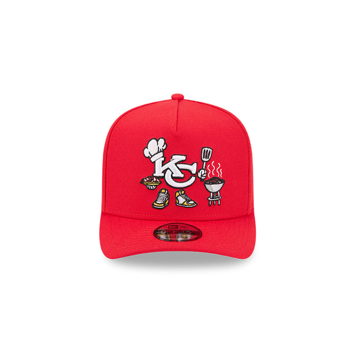 New Era หมวกรุ่น Kansas City Chiefs Nfl Cartoon Scarlet 9Fifty A-Frame Cap