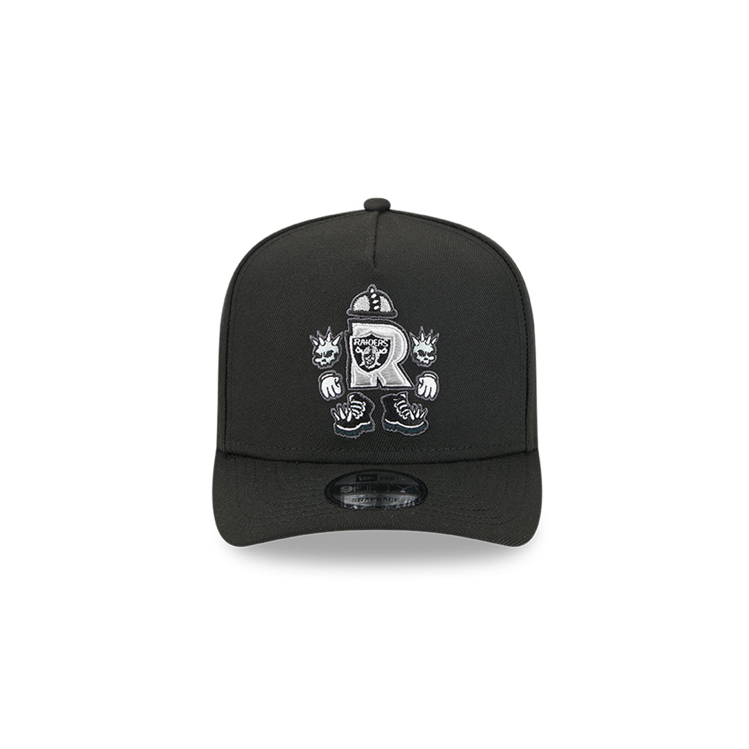 New Era หมวกรุ่น Las Vegas Raiders Nfl Cartoon Black 9Fifty A-Frame Cap